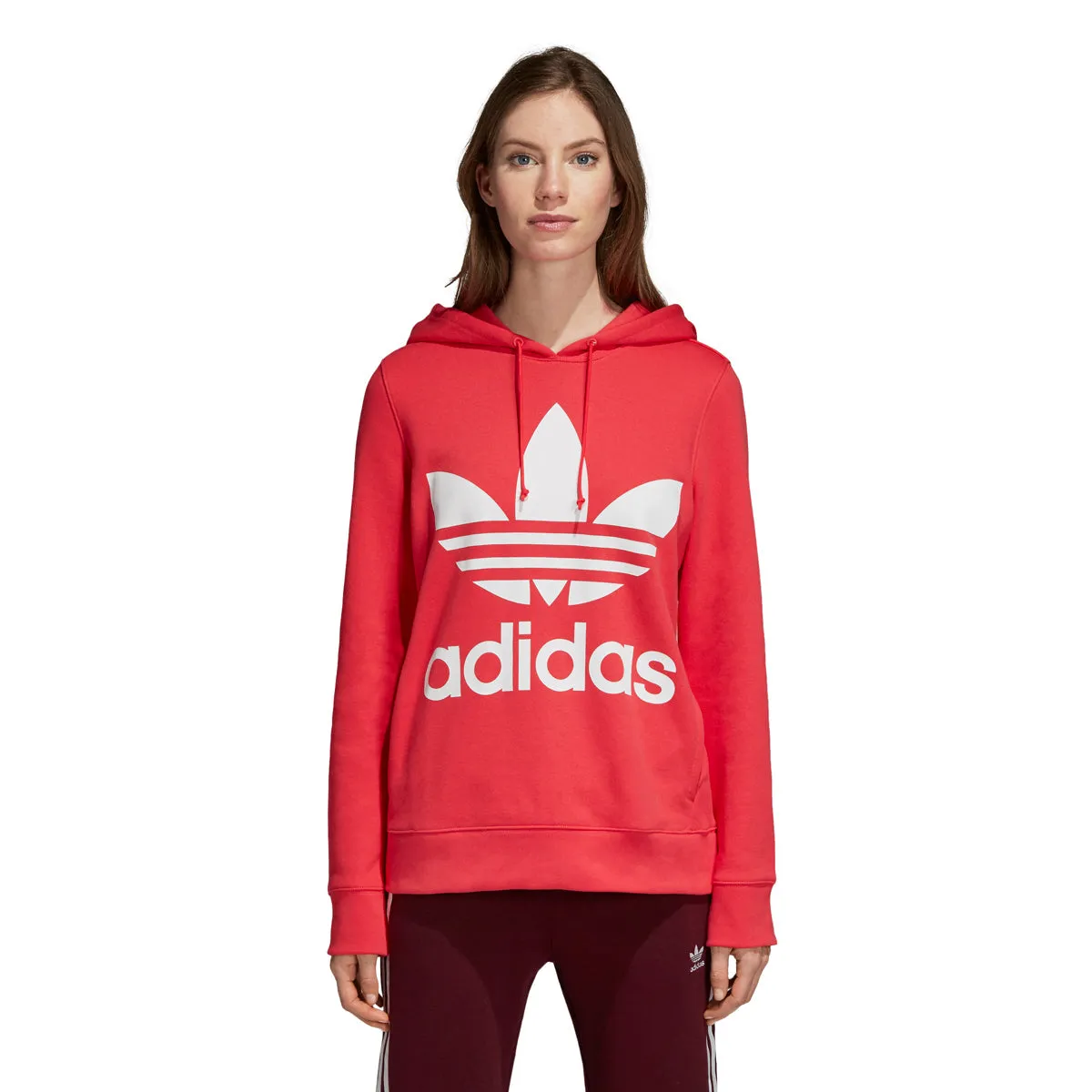 Adidas Original Women's Trefoil Hoodie Core Pink