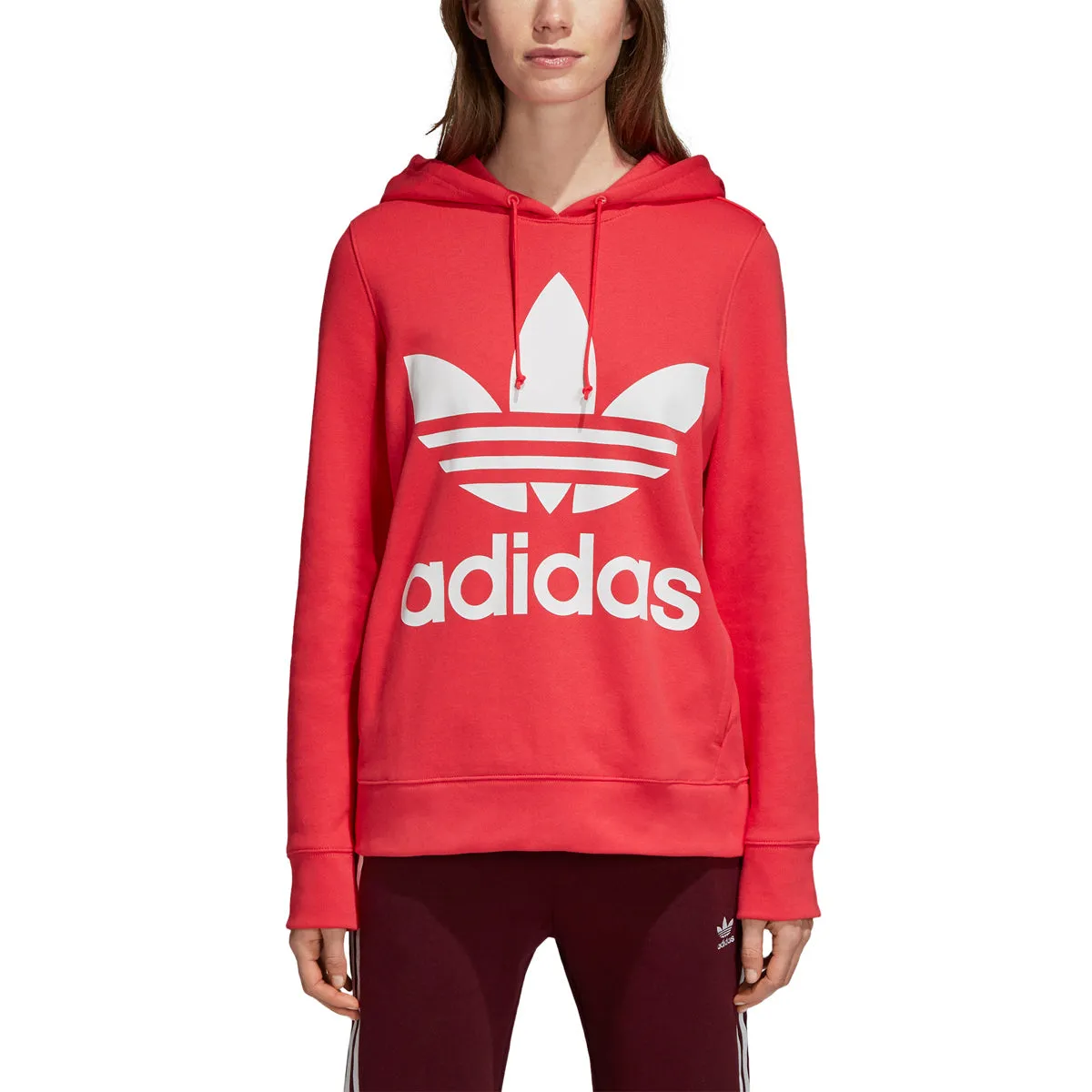 Adidas Original Women's Trefoil Hoodie Core Pink