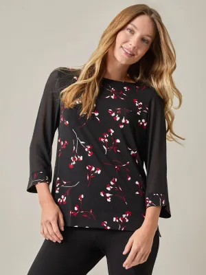 Banded Cuff Blouse, Everyday Knit