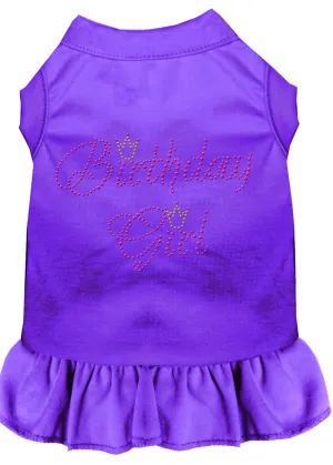 Birthday Girl Rhinestone Dress Purple Xl
