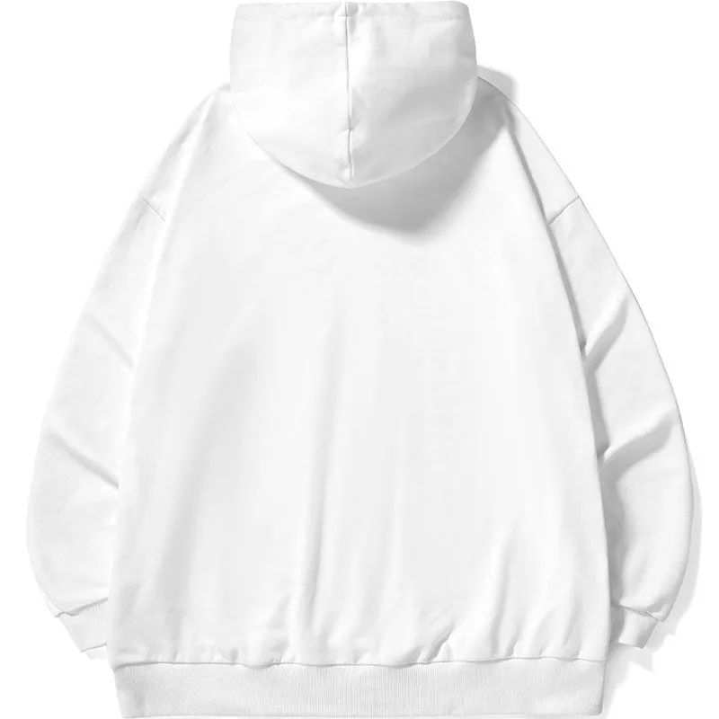 Casual Print Drop-Shoulder Sleeve Hoodies