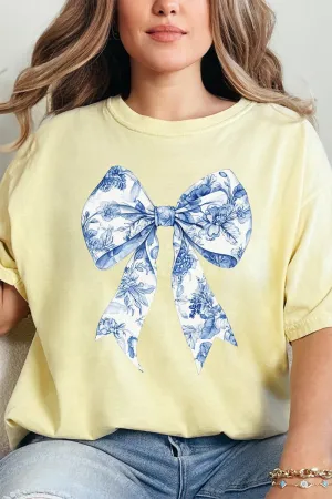 Chinoiserie Coquette Bow Comfort Colors Adult Ring-Spun Cotton Tee