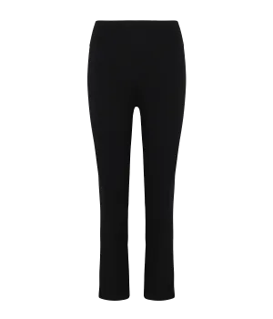 Crop Flare Pant in Black