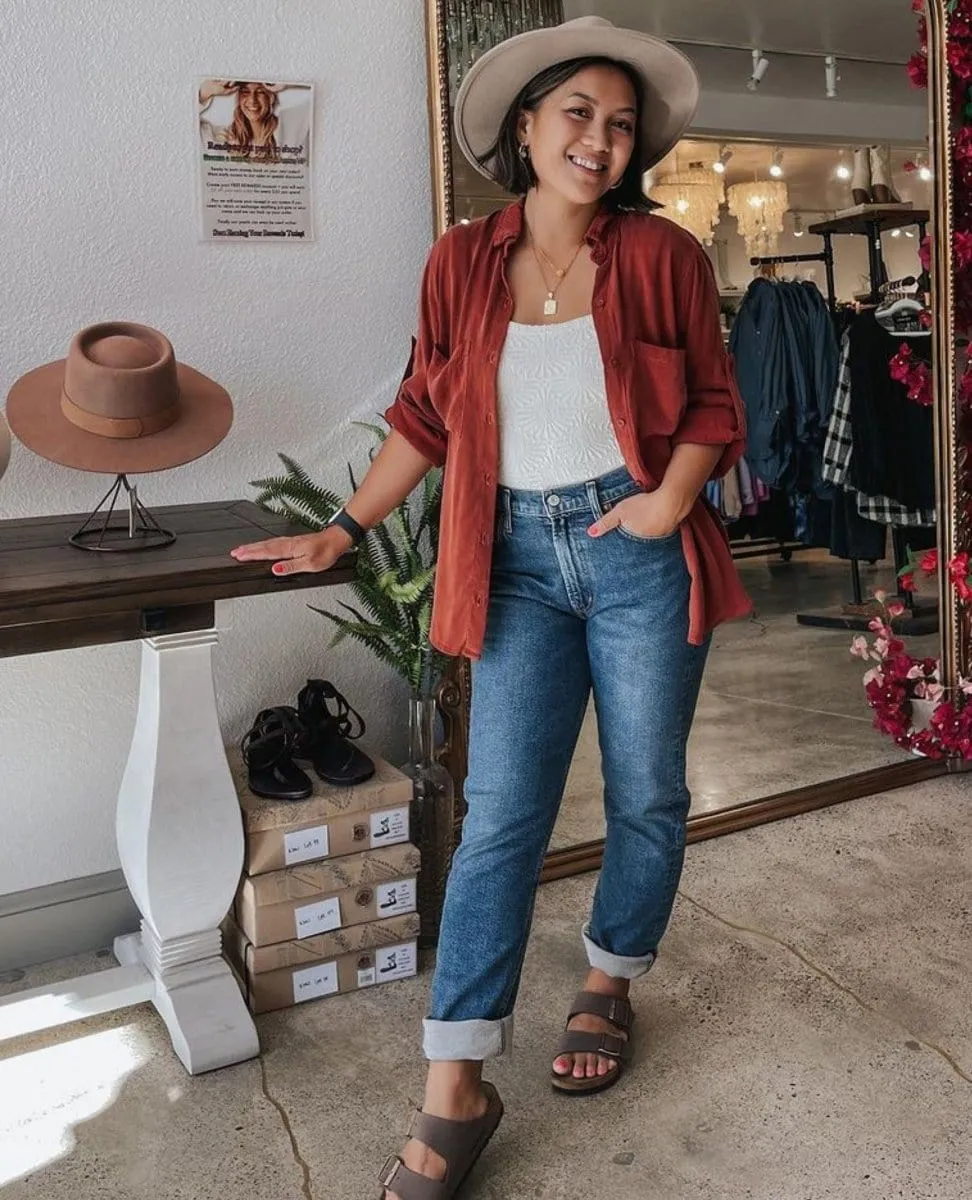 Cupro Two Pocket Shirt Brandy