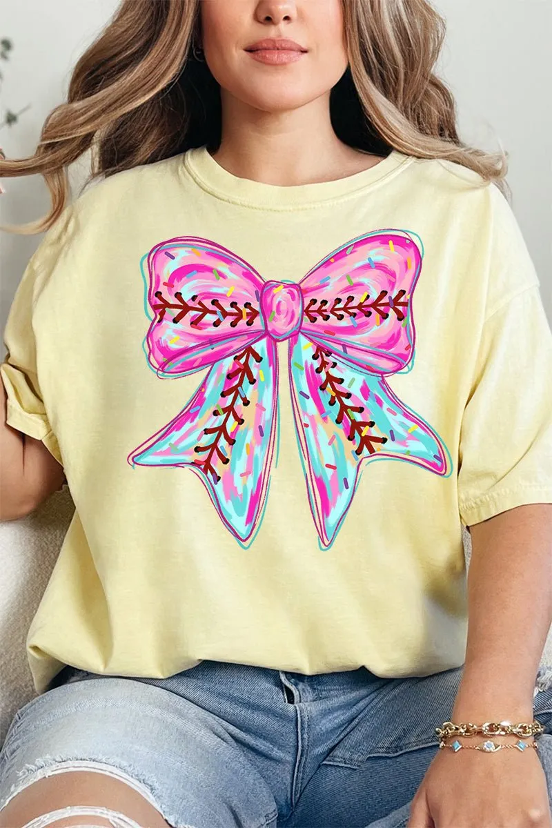 Drippy Ball Bow Comfort Colors Adult Ring-Spun Cotton Tee