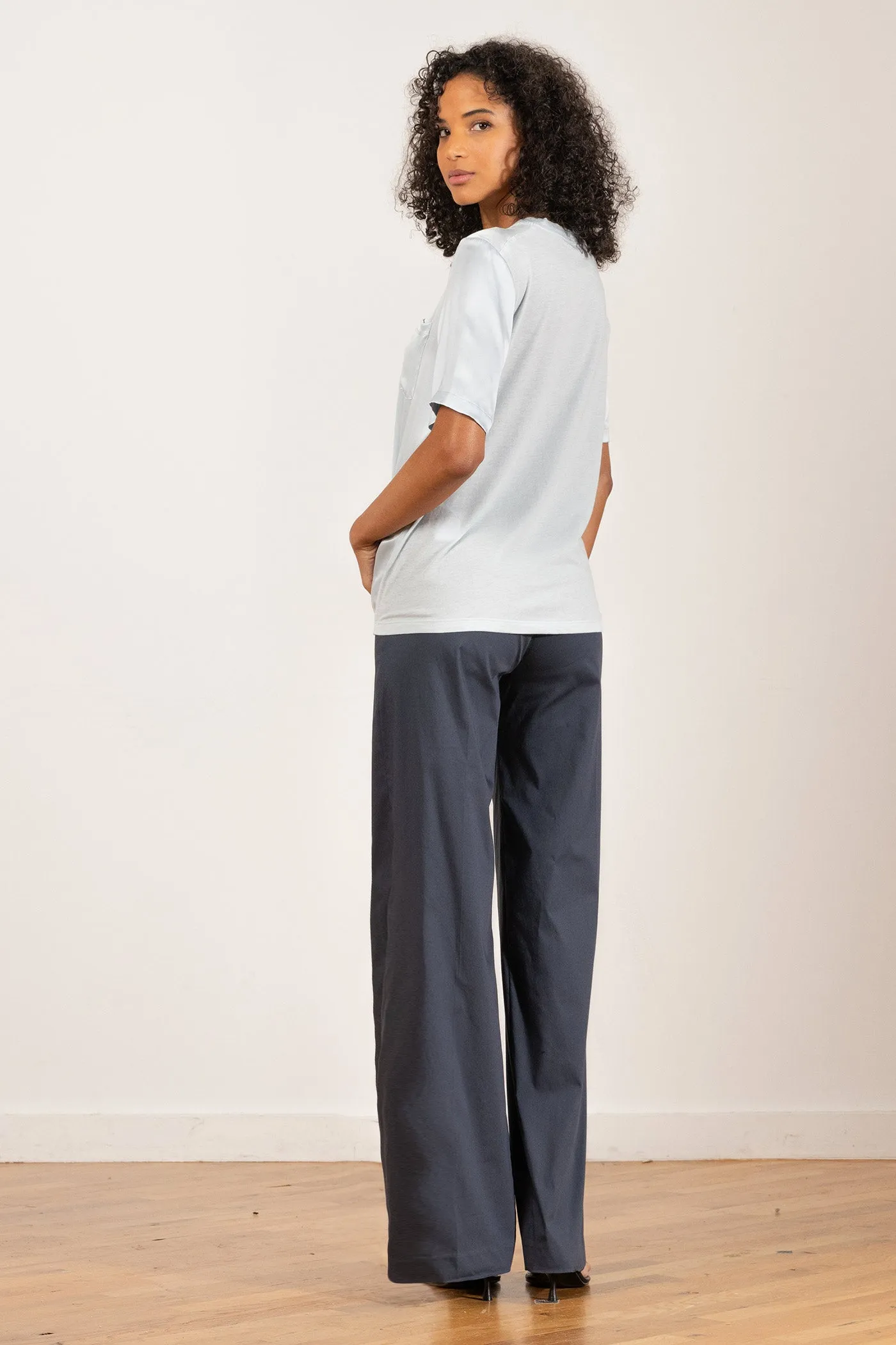 FLAVIA Poplin Nova Blue