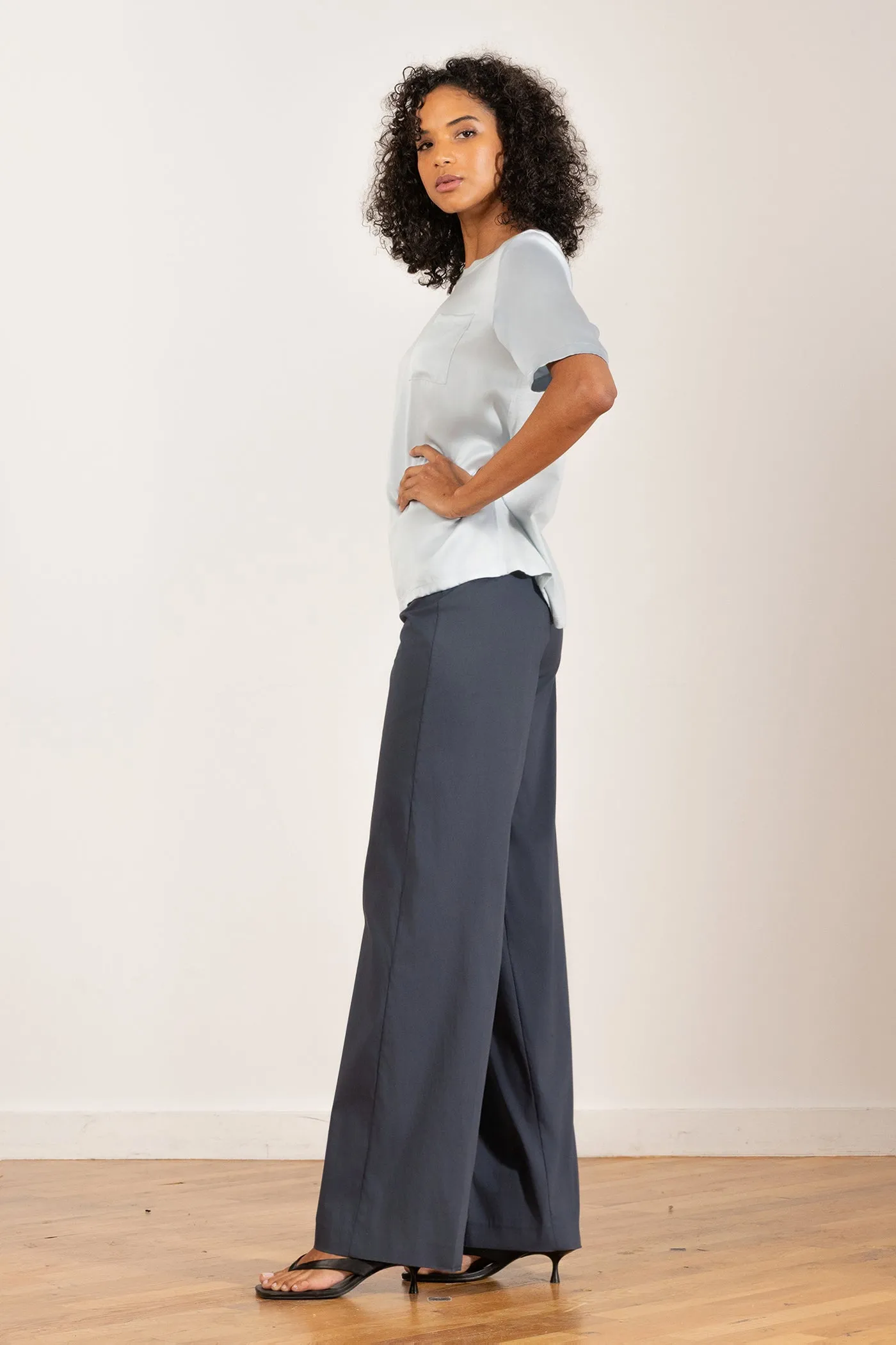 FLAVIA Poplin Nova Blue