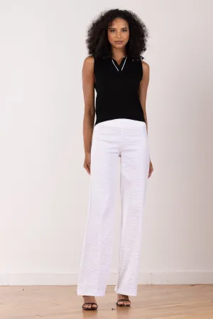 FLAVIA Seersucker White