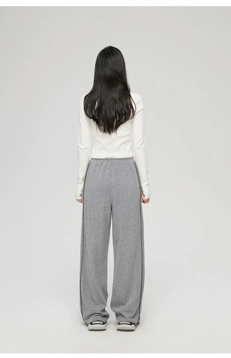 Frayed Wide Leg Pants