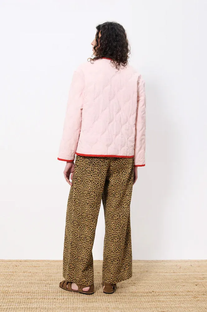 FRNCH Alezia Rouge Quilted Jacket