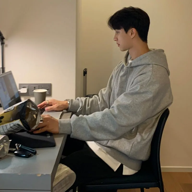 GS No. 118 Basic Loose Hoodie