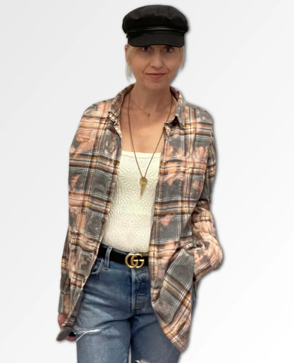 Hydrangea Outlaw Flannel #9 One Size