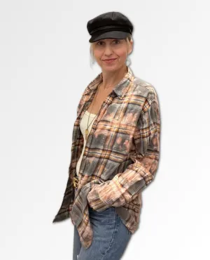 Hydrangea Outlaw Flannel #9 One Size