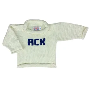 Ivory ACK Nantucket Roll Neck Sweater