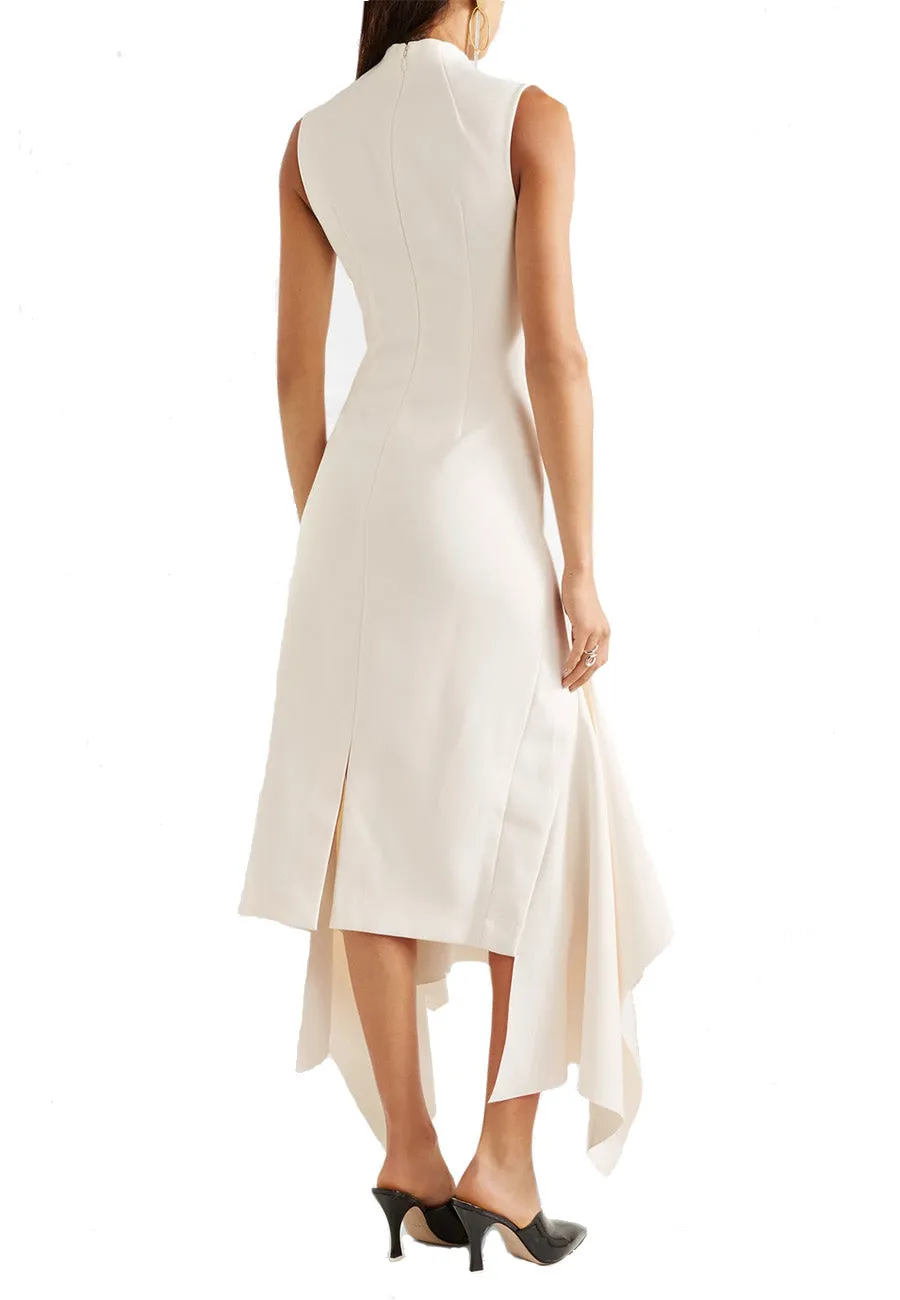 Ivory Klara Asymmetric Hem Dress