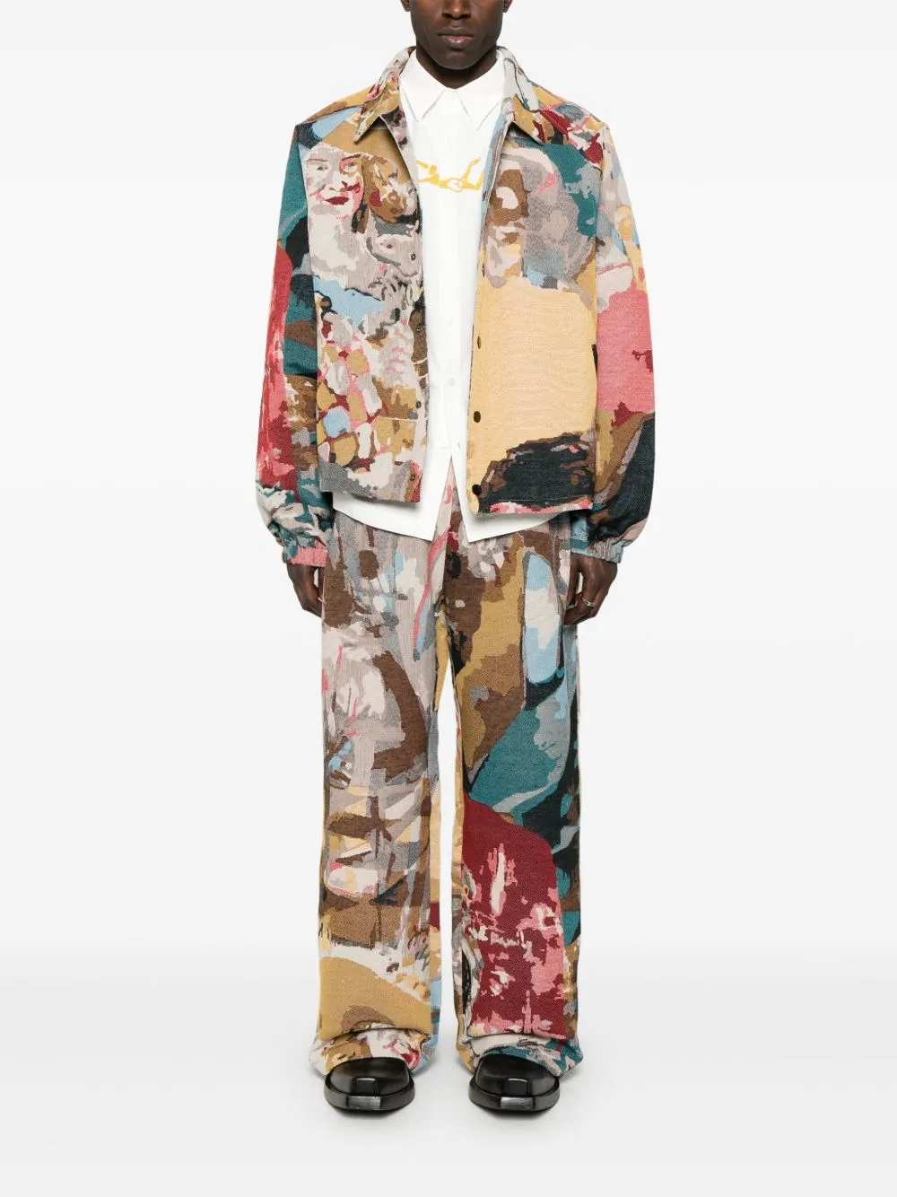 Jacquard-Paintings Trousers