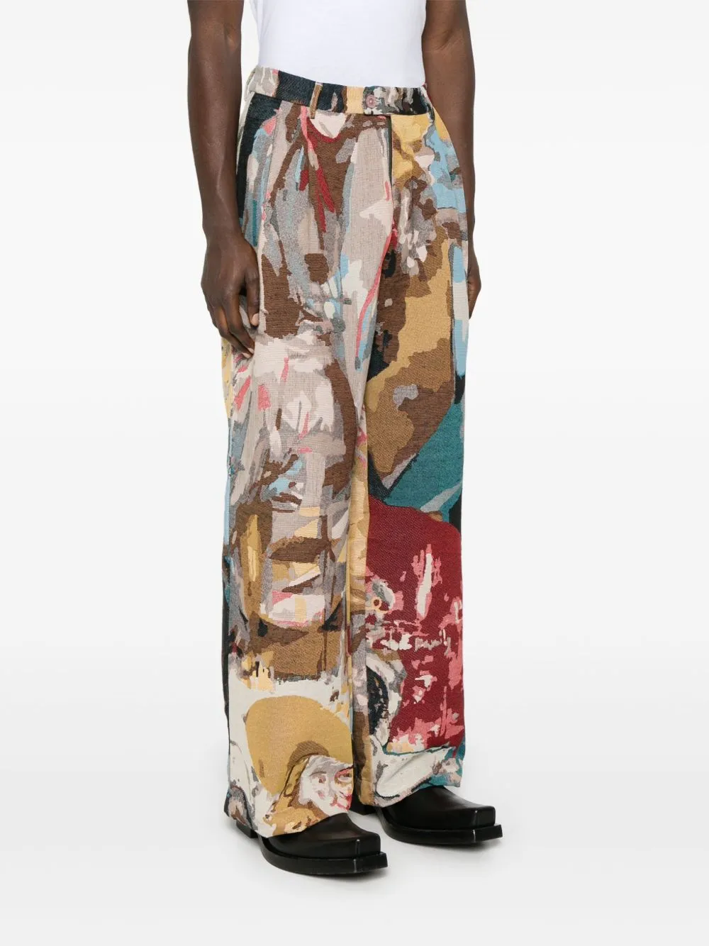 Jacquard-Paintings Trousers