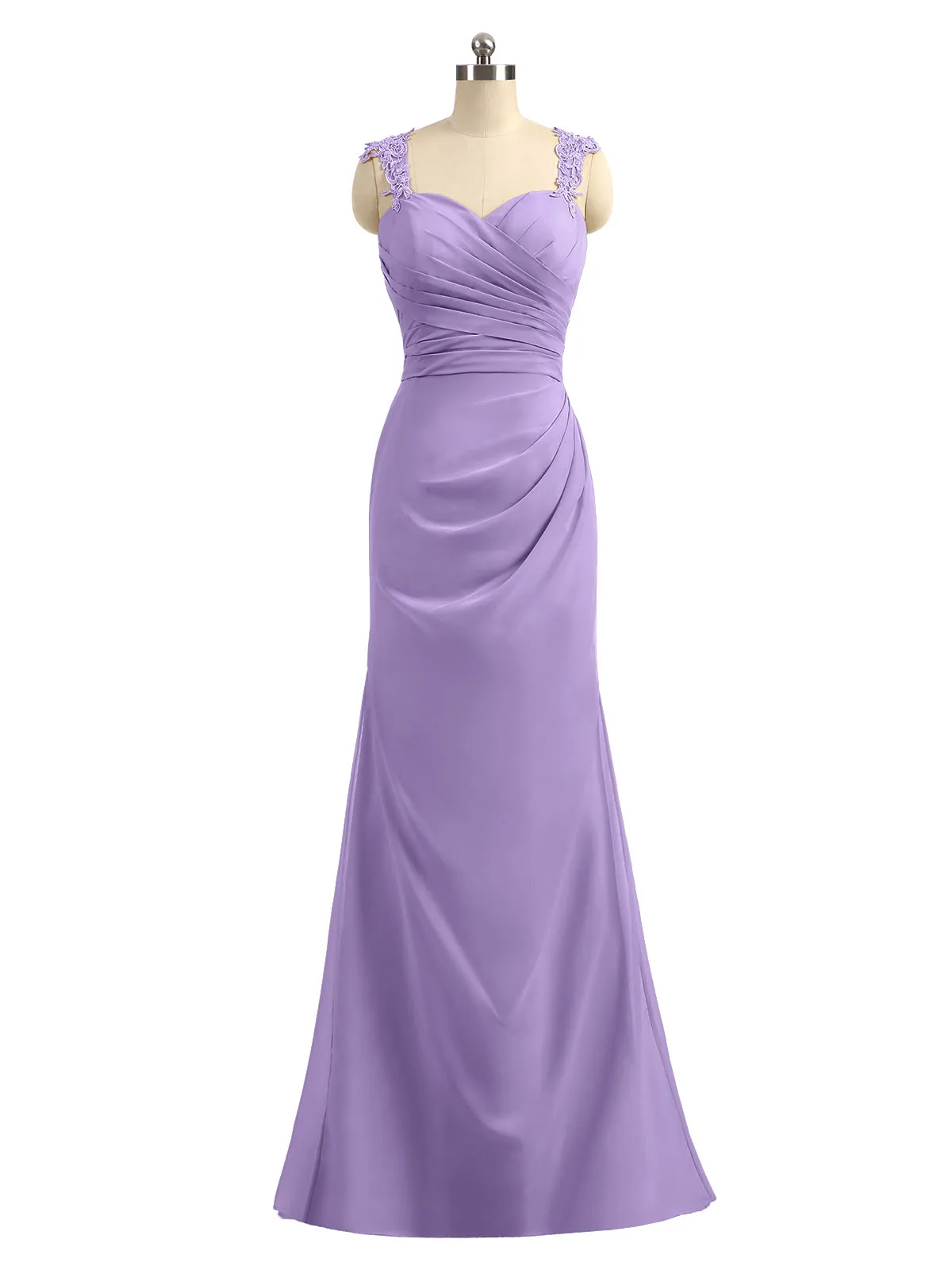 Lace Appliqued Strap Sheath Open Back Dress Tahiti