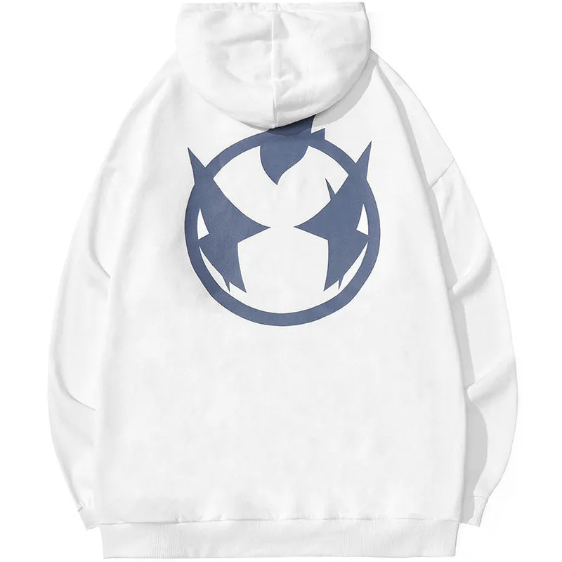Letter Print Kangaroo Pocket Couple Hoodies