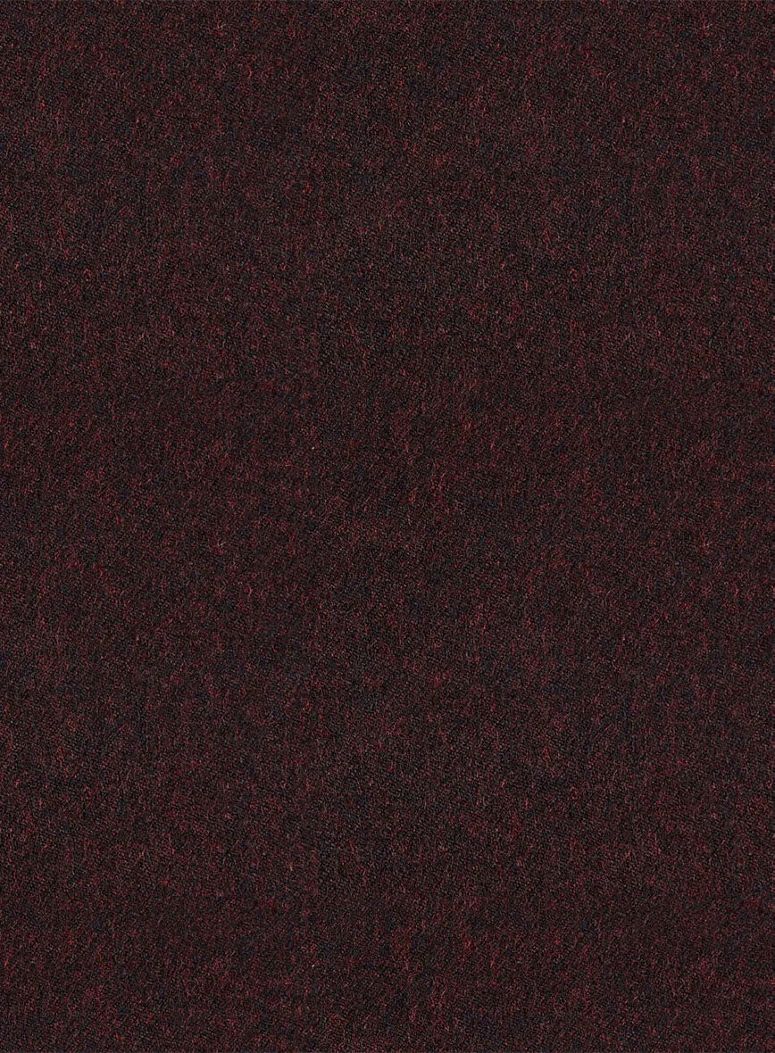 Light Weight Melange Wine Tweed Jacket
