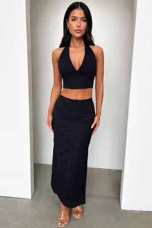Nerissa Maxi Skirt - Black