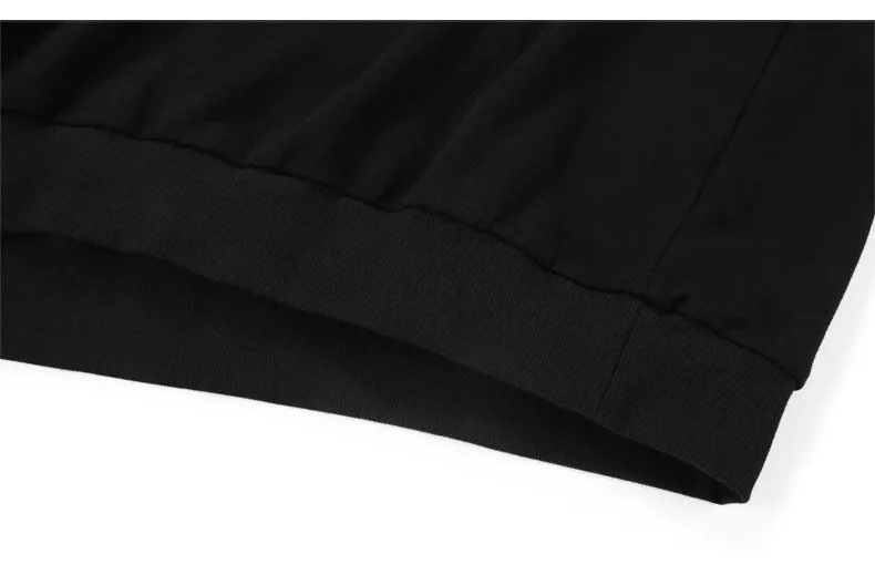 Plain Spray Letter Print Cotton Hoodies