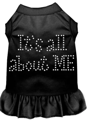 Rhinestone All About Me Dress Black Xxxl
