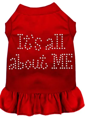 Rhinestone All About Me Dress Red 4x