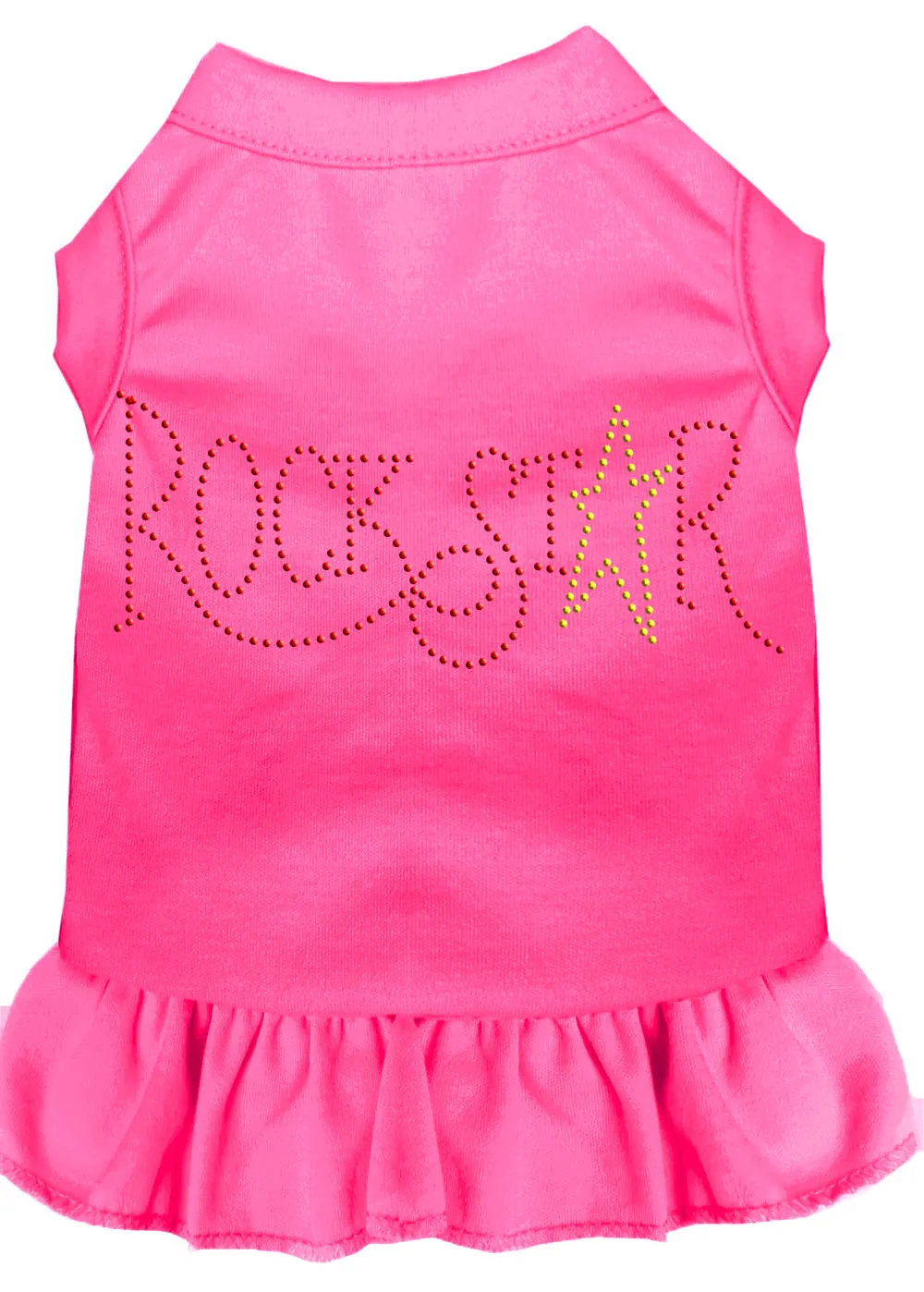 Rhinestone Rockstar Dress Bright Pink Xl