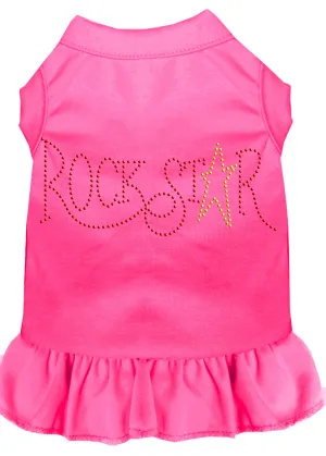 Rhinestone Rockstar Dress Bright Pink Xl