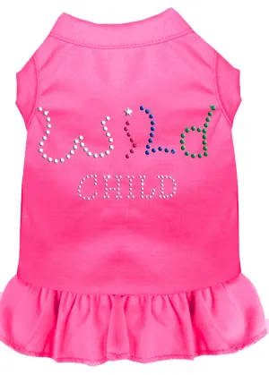 Rhinestone Wild Child Dress Bright Pink 4x