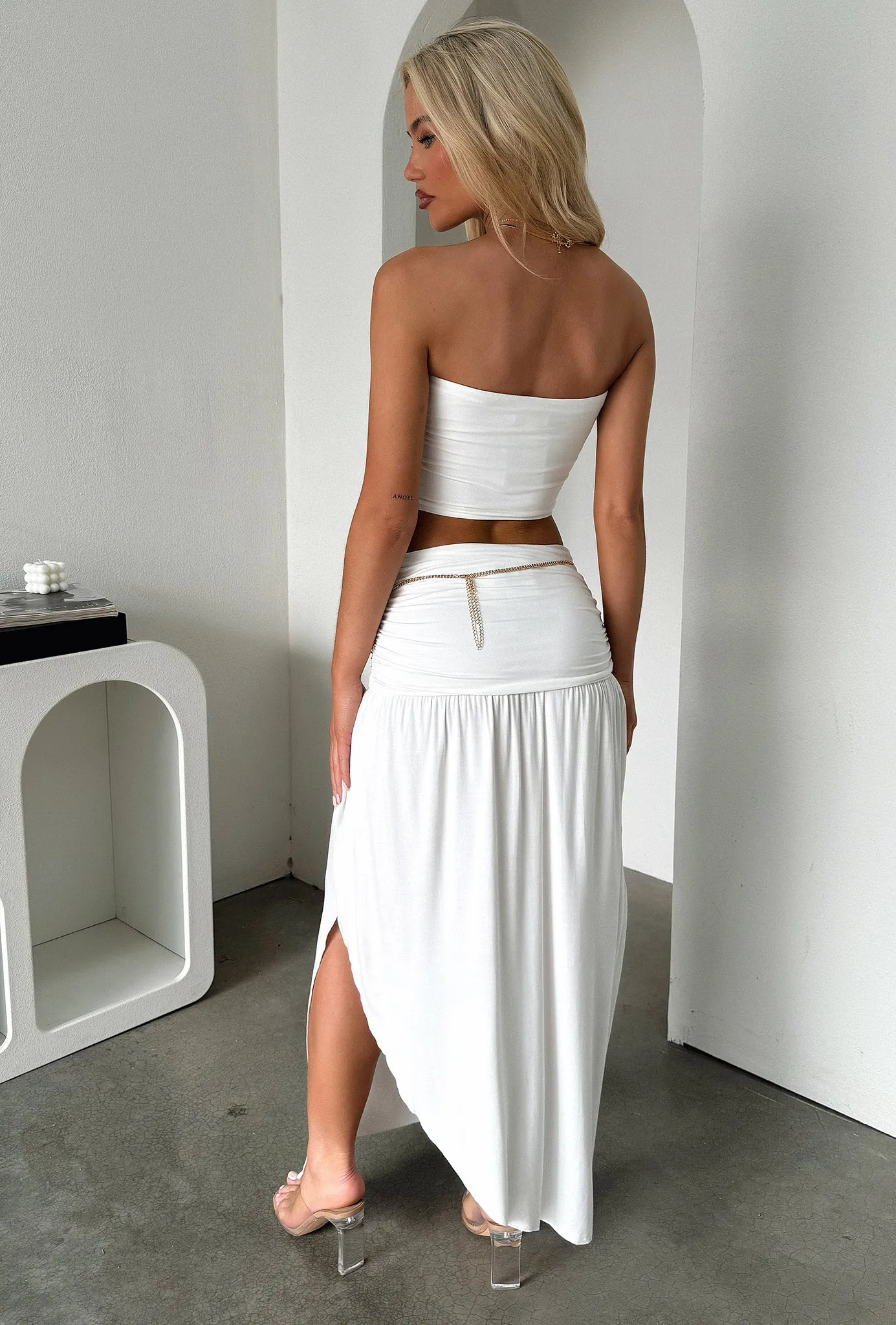 Rosalia Maxi Skirt - White