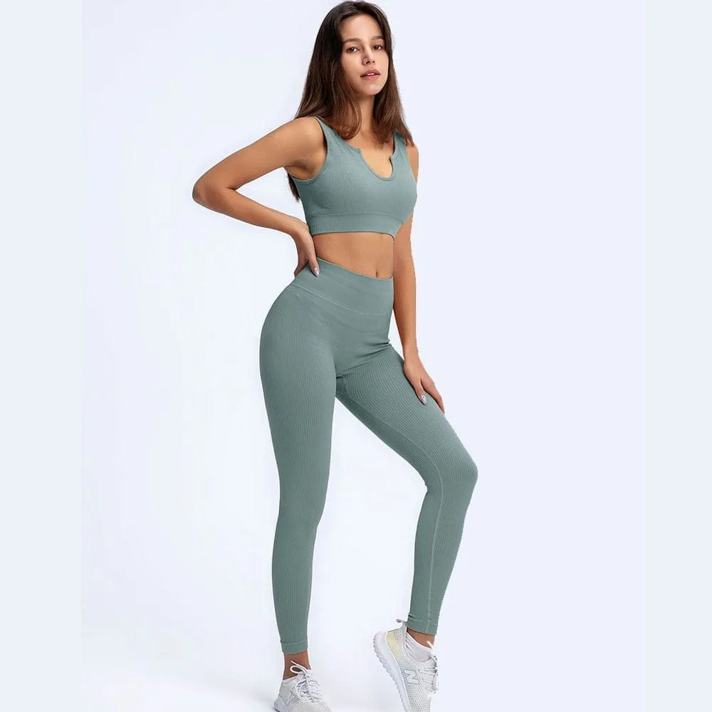 Seamless Yoga Set Gym Clothing