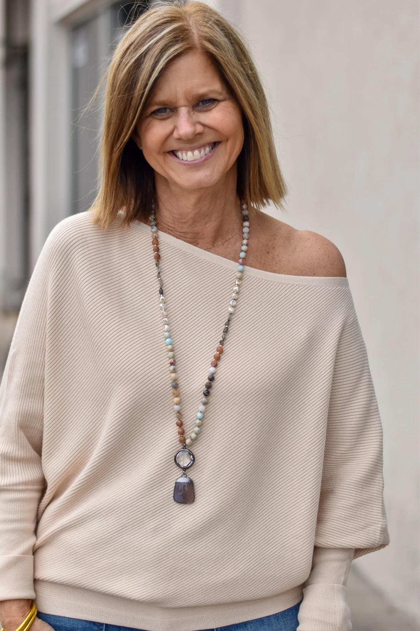Soft Winds 0ff-Shoulder Sweater