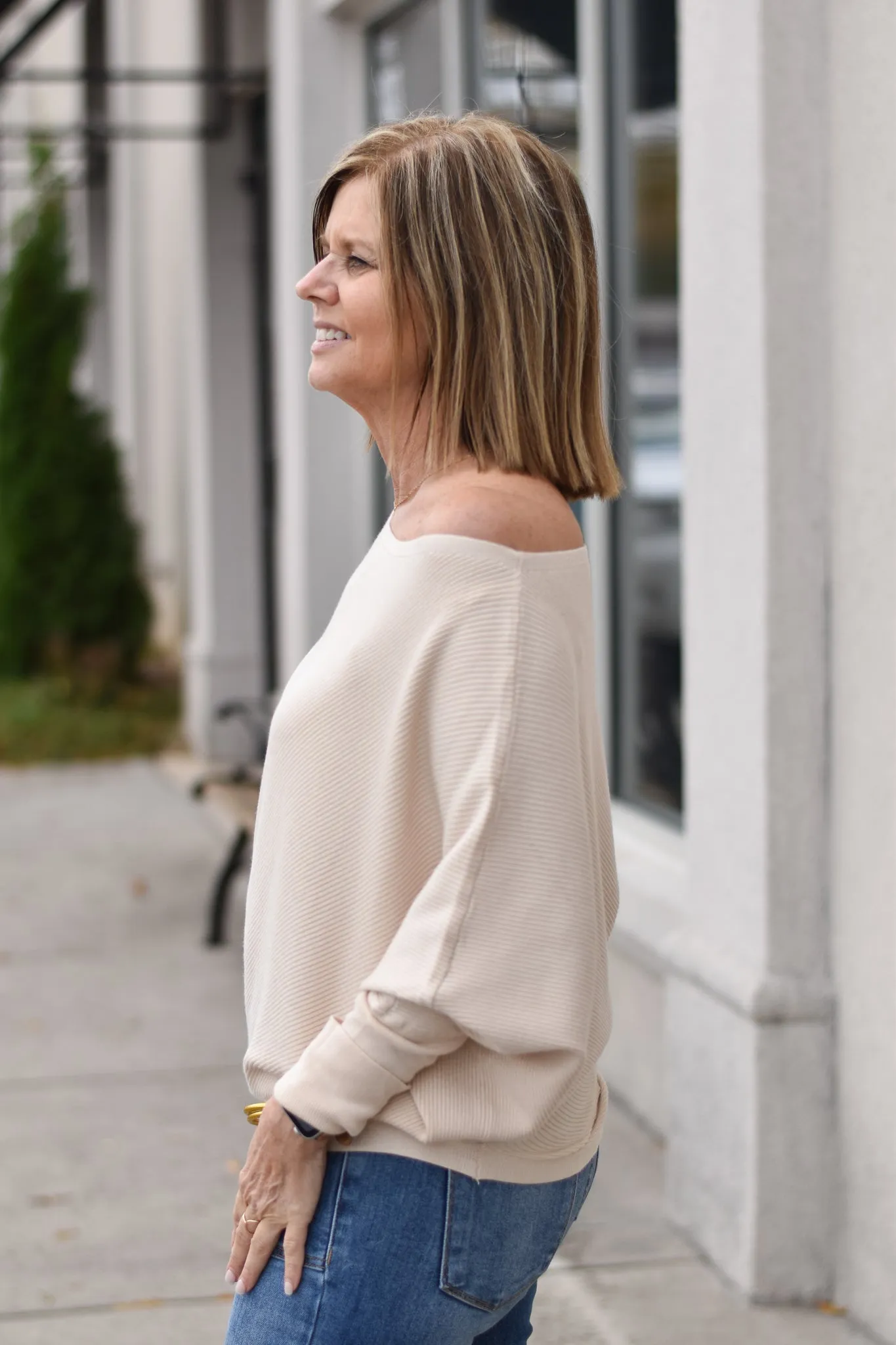 Soft Winds 0ff-Shoulder Sweater