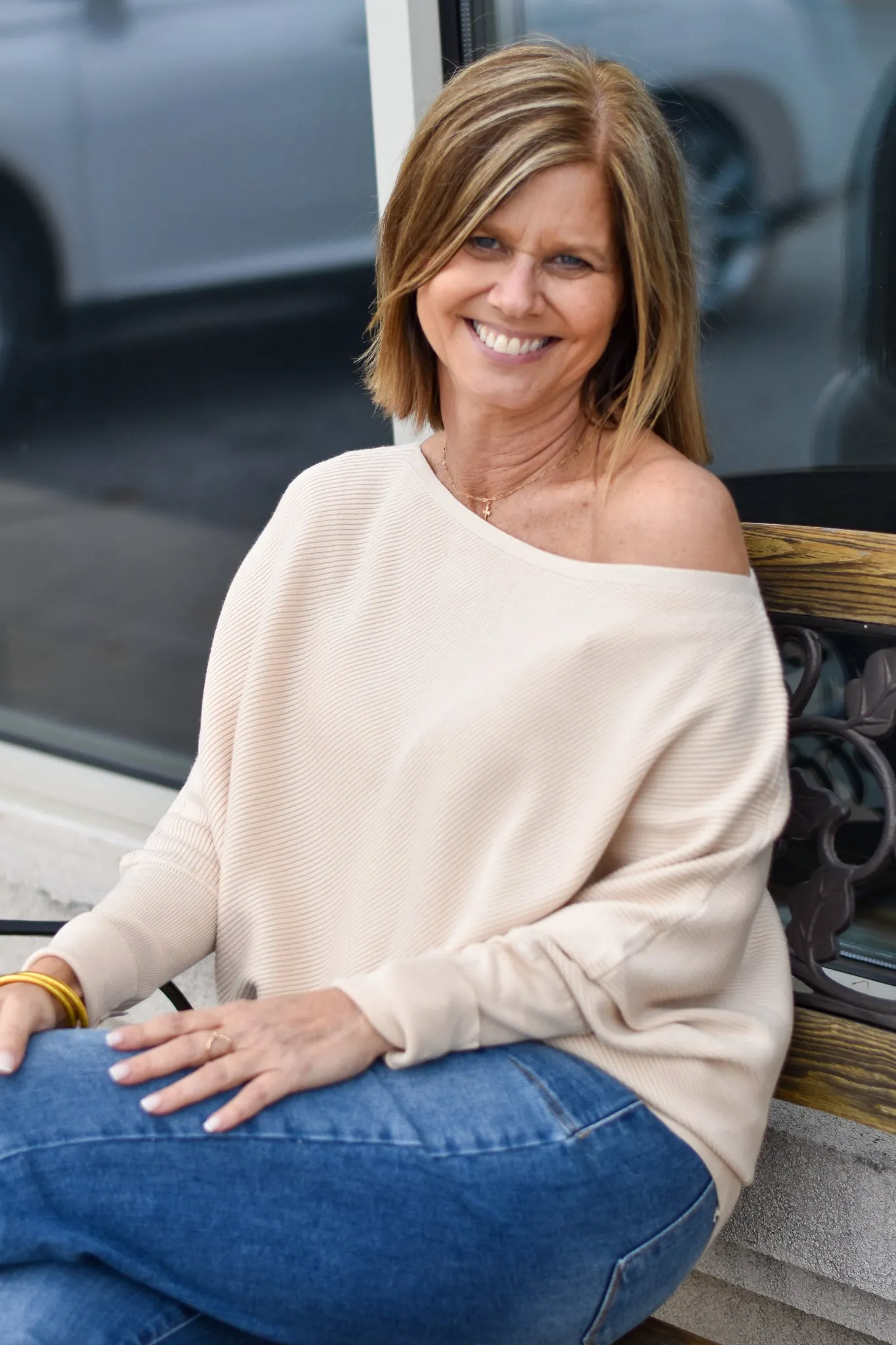 Soft Winds 0ff-Shoulder Sweater
