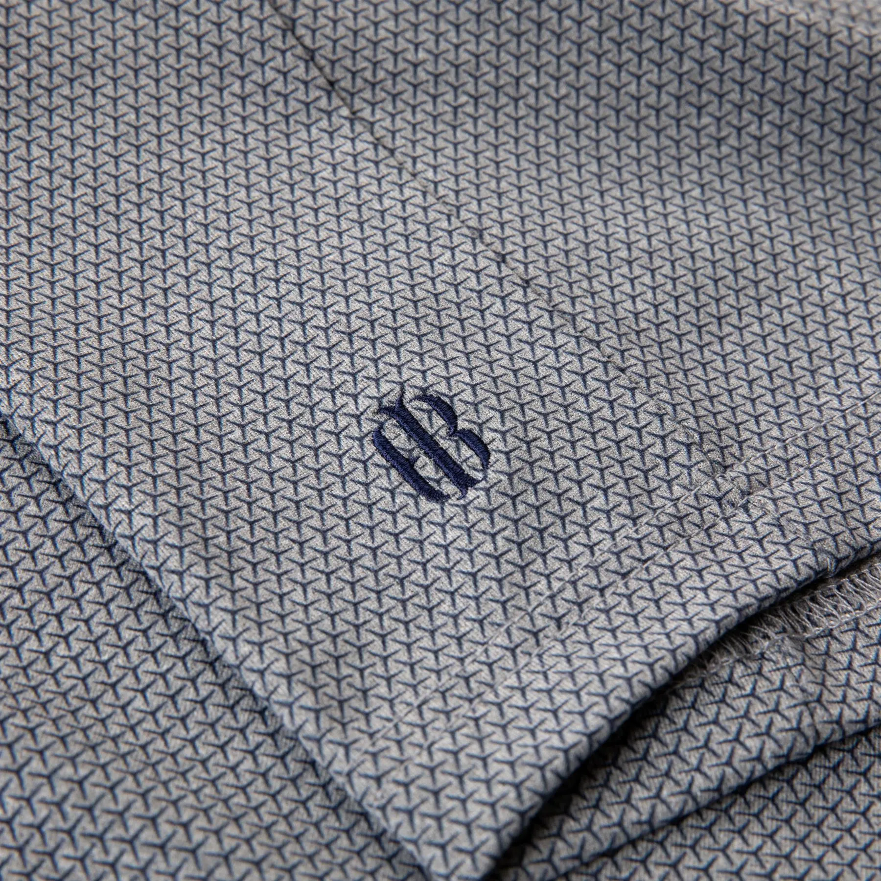 The Thompson Performance Print Hoodie Heathered Gray/Navy - SS24