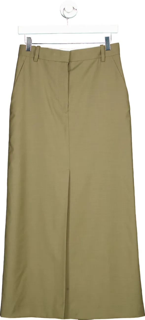 Tom James Olive Green Wide Leg Trousers UK 10