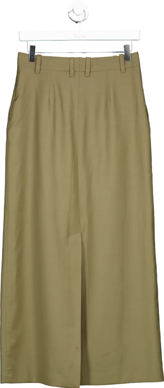 Tom James Olive Green Wide Leg Trousers UK 10