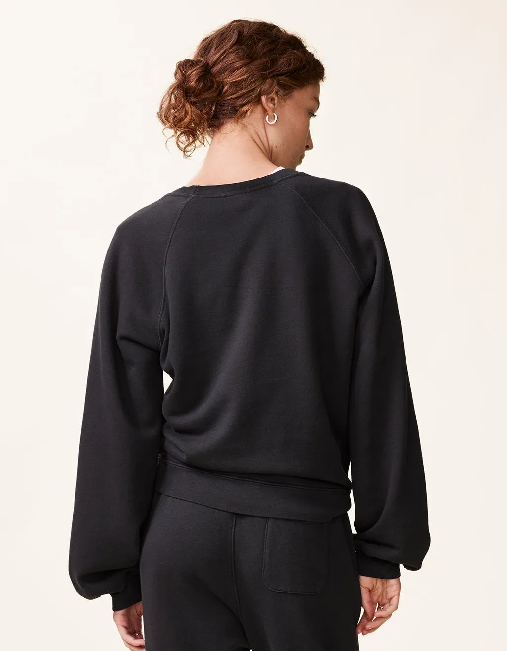 unsubscribed raglan french terry crewneck sweatshirt